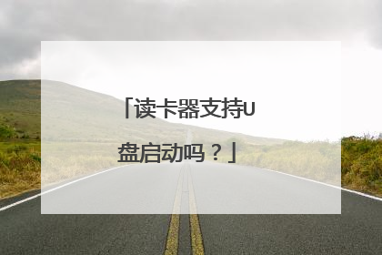 读卡器支持U盘启动吗？