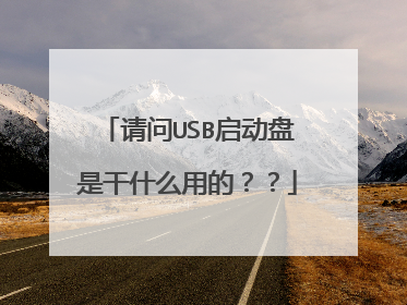 请问USB启动盘是干什么用的？？