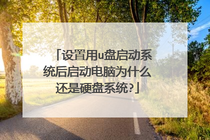 设置用u盘启动系统后启动电脑为什么还是硬盘系统?