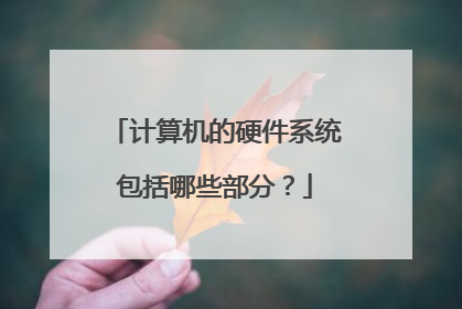 计算机的硬件系统包括哪些部分?