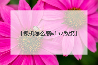 裸机怎么装win7系统
