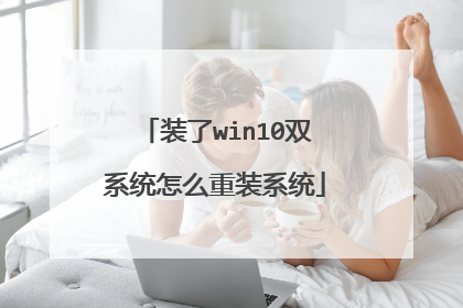 装了win10双系统怎么重装系统