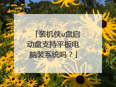 装机侠u盘启动盘支持平板电脑装系统吗?