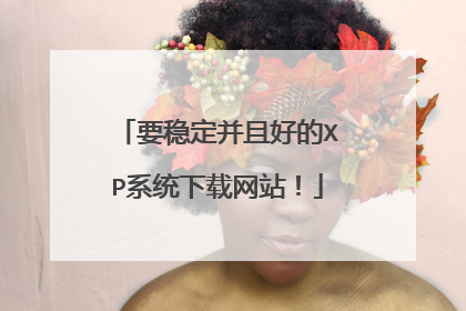 要稳定并且好的XP系统下载网站!
