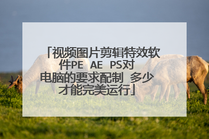 视频图片剪辑特效软件PE AE PS对电脑的要求配制 多少才能完美运行