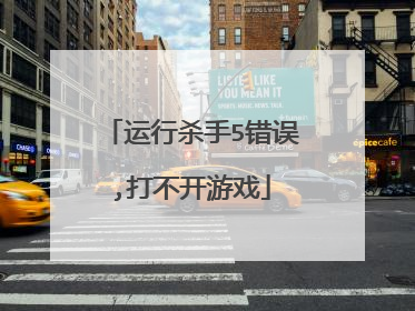 运行杀手5错误,打不开游戏
