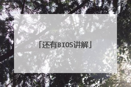 还有BIOS讲解