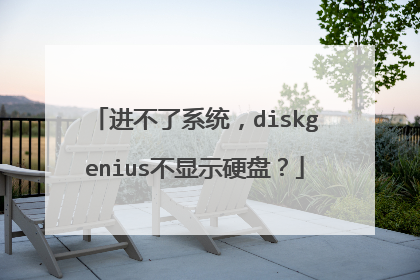 进不了系统,diskgenius不显示硬盘?
