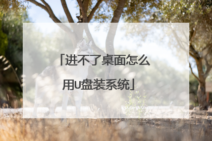 进不了桌面怎么用U盘装系统