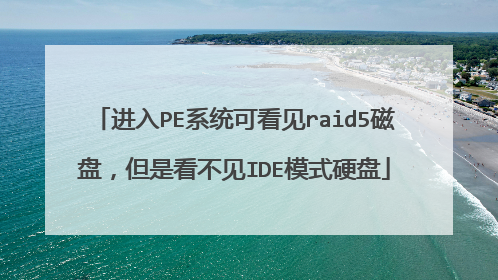 进入PE系统可看见raid5磁盘，但是看不见IDE模式硬盘