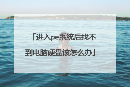 进入pe系统后找不到电脑硬盘该怎么办