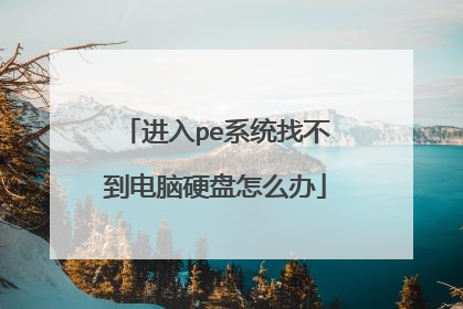 进入pe系统找不到电脑硬盘怎么办
