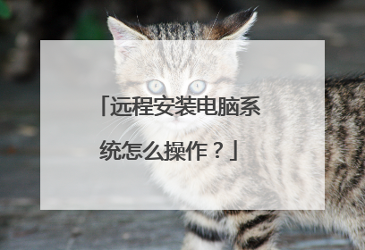 远程安装电脑系统怎么操作?