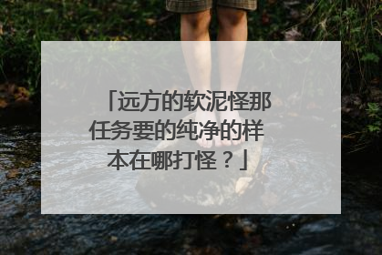 远方的软泥怪那任务要的纯净的样本在哪打怪?