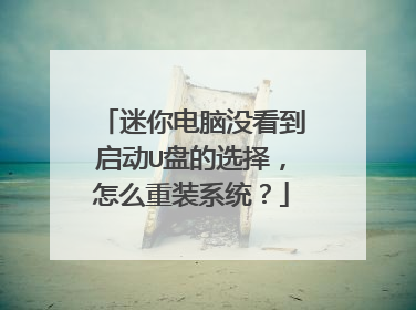 迷你电脑没看到启动U盘的选择,怎么重装系统?