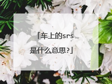 车上的srs是什么意思?