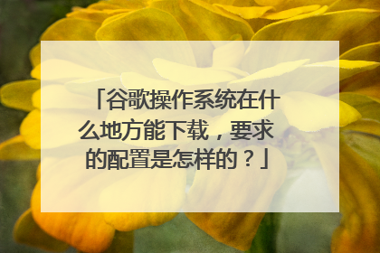 谷歌操作系统在什么地方能下载,要求的配置是怎样的?