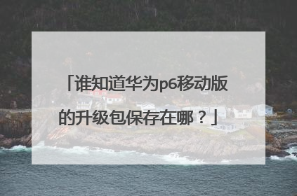谁知道华为p6移动版的升级包保存在哪?