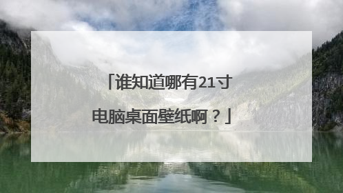 谁知道哪有21寸电脑桌面壁纸啊?