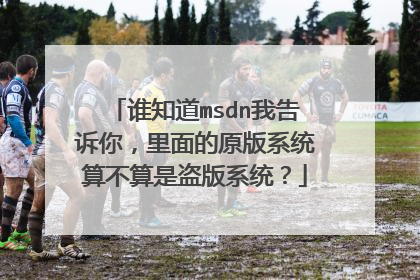 谁知道msdn我告诉你,里面的原版系统算不算是盗版系统?