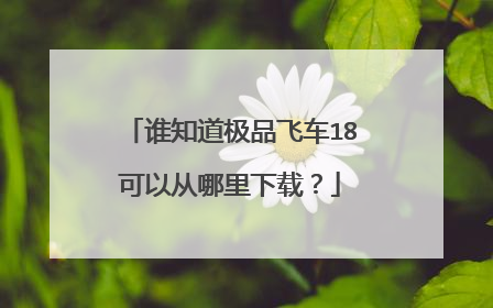 谁知道极品飞车18可以从哪里下载?