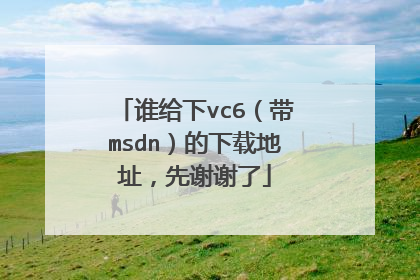 谁给下vc6(带msdn)的下载地址,先谢谢了