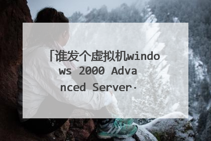 谁发个虚拟机windows 2000 Advanced Server·iso镜像文件给我·
