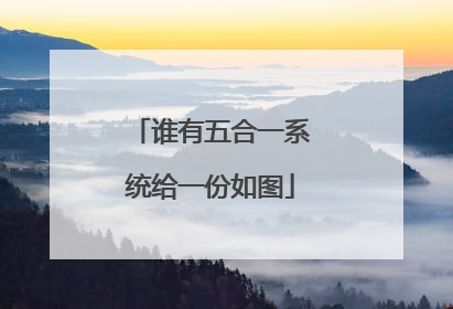 谁有五合一系统给一份如图