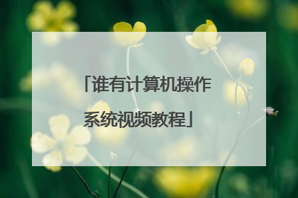 谁有计算机操作系统视频教程