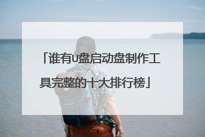 谁有U盘启动盘制作工具完整的十大排行榜