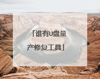 谁有U盘量产修复工具
