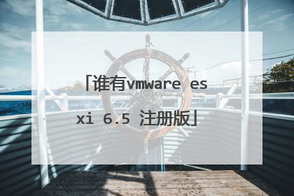 谁有vmware esxi 6.5 注册版