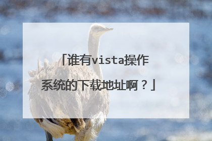 谁有vista操作系统的下载地址啊?