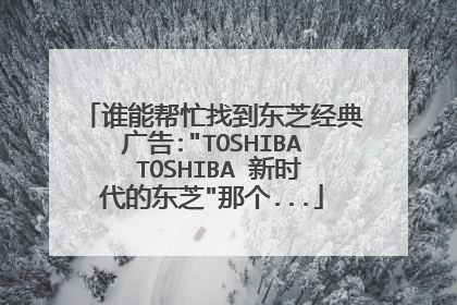 谁能帮忙找到东芝经典广告: