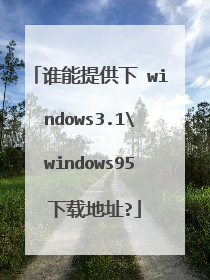 谁能提供下 windows3.1windows95 下载地址?