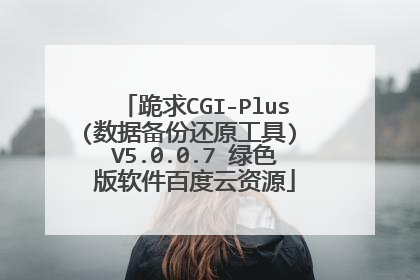跪求CGI-Plus(数据备份还原工具) V5.0.0.7 绿色版软件百度云资源