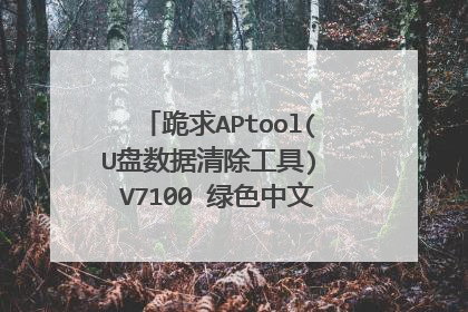 跪求APtool(U盘数据清除工具) V7100 绿色中文版软件百度云资源