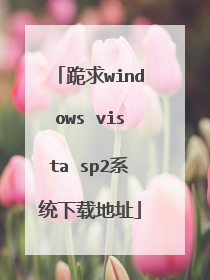 跪求windows vista sp2系统下载地址