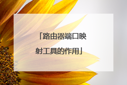 路由器端口映射工具的作用