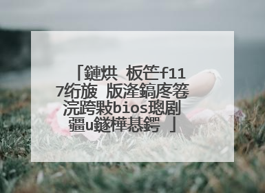 鏈烘�板笀f117绗旇�版湰鎬庝箞浣跨敤bios璁剧疆u鐩樺惎鍔�