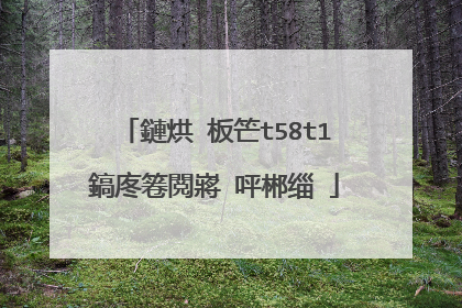 鏈烘�板笀t58t1鎬庝箞閲嶈�呯郴缁�