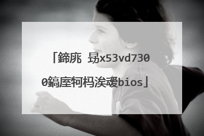 鍗庣�昮x53vd7300鎬庢牱杩涘叆bios