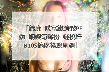 鍗庣�曚富鏉跨敤PE妫�娴嬩笉鍒扮‖鐩橈紝BIOS鎬庝箞璁剧疆