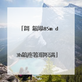 鎶�鍢塨85m d3h鎬庝箞瑁呮満