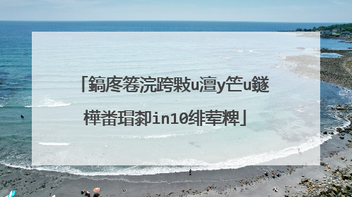 鎬庝箞浣跨敤u澶у笀u鐩樺畨瑁厀in10绯荤粺