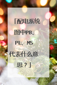 配电系统图中PB、PL、MS代表什么意思？