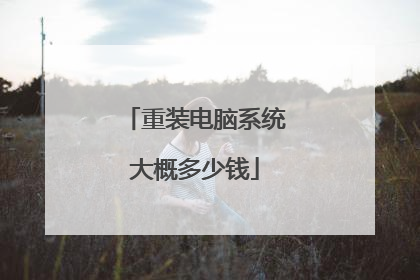 重装电脑系统大概多少钱