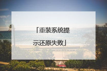重装系统提示还原失败