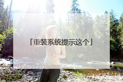 重装系统提示这个