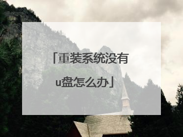 重装系统没有u盘怎么办